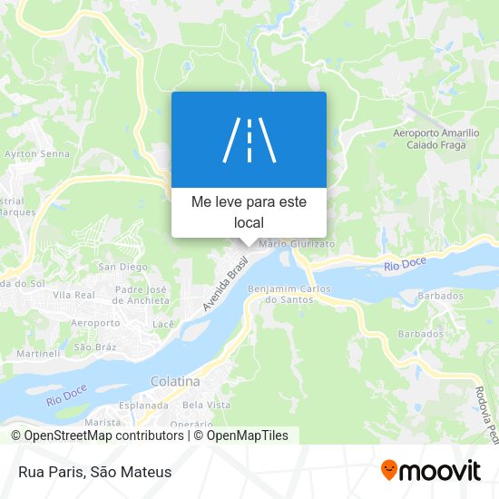 Rua Paris mapa