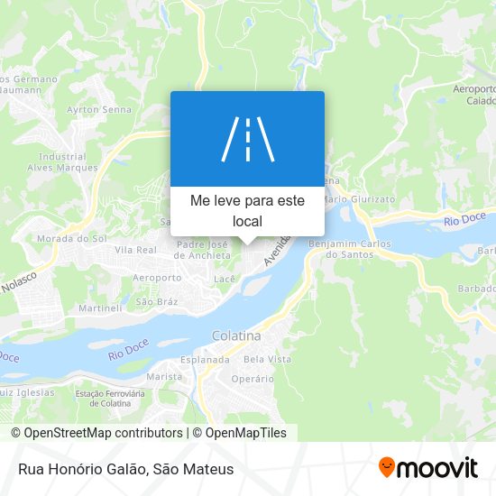 Rua Honório Galão mapa
