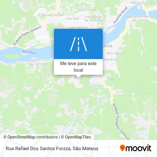 Rua Rafael Dos Santos Forzza mapa