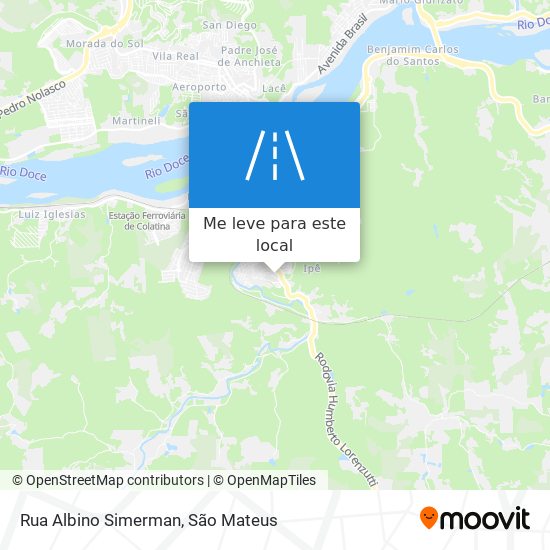 Rua Albino Simerman mapa