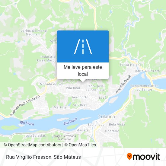 Rua Virgílio Frasson mapa