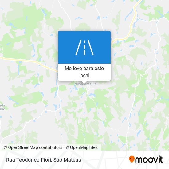 Rua Teodorico Fiori mapa
