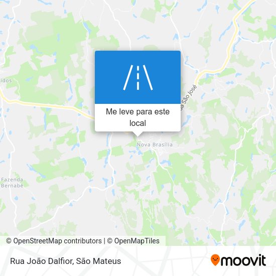 Rua João Dalfior mapa
