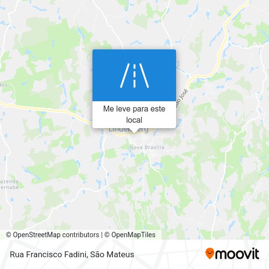 Rua Francisco Fadini mapa