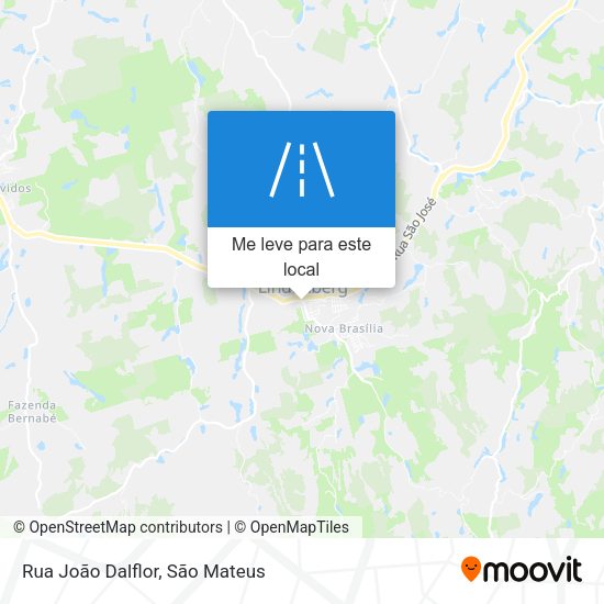 Rua João Dalflor mapa