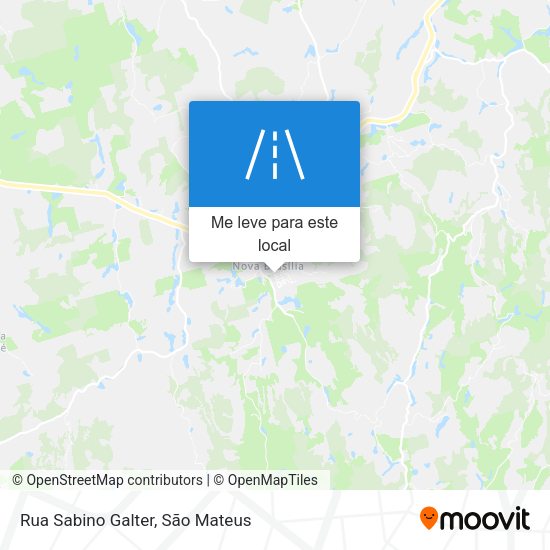Rua Sabino Galter mapa
