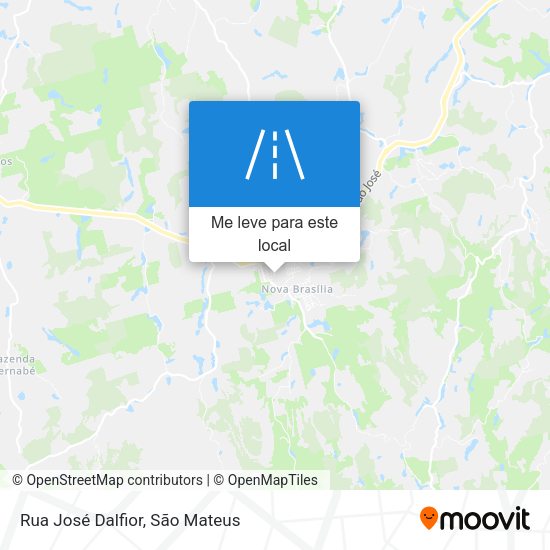 Rua José Dalfior mapa