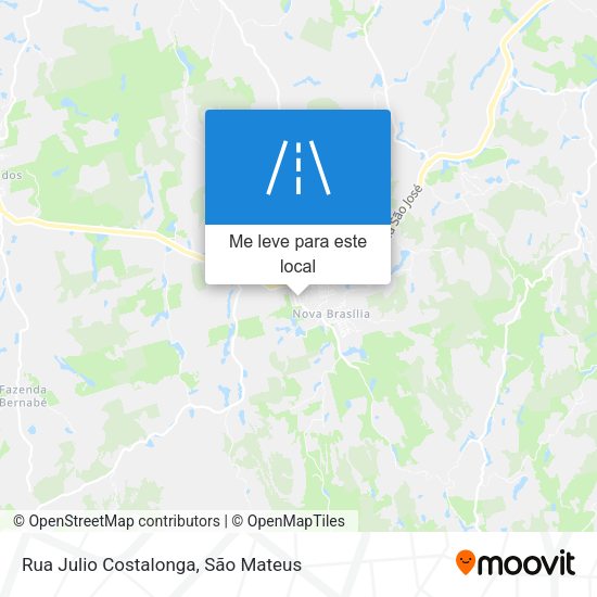 Rua Julio Costalonga mapa