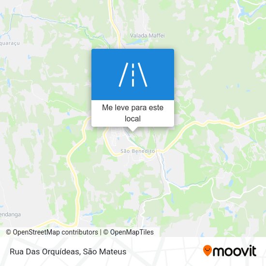 Rua Das Orquídeas mapa