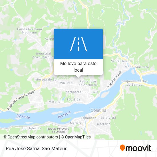 Rua José Sarria mapa