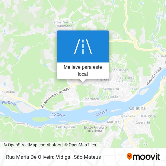 Rua Maria De Oliveira Vidigal mapa
