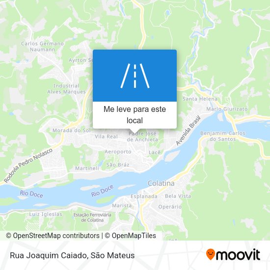 Rua Joaquim Caiado mapa