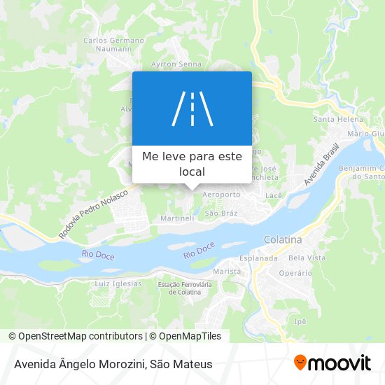 Avenida Ângelo Morozini mapa