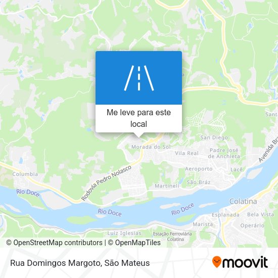 Rua Domingos Margoto mapa