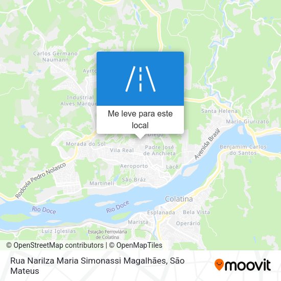 Rua Narilza Maria Simonassi Magalhães mapa