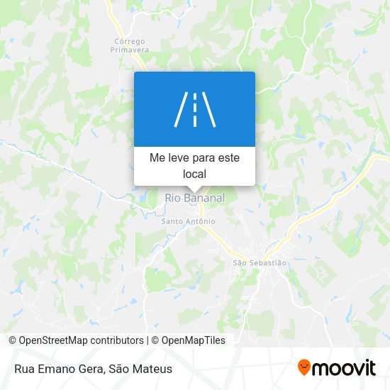 Rua Emano Gera mapa