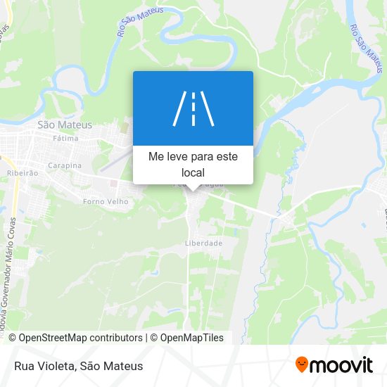 Rua Violeta mapa