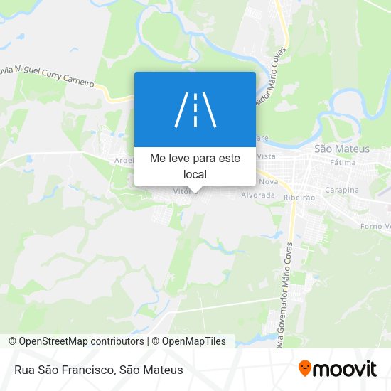Rua São Francisco mapa