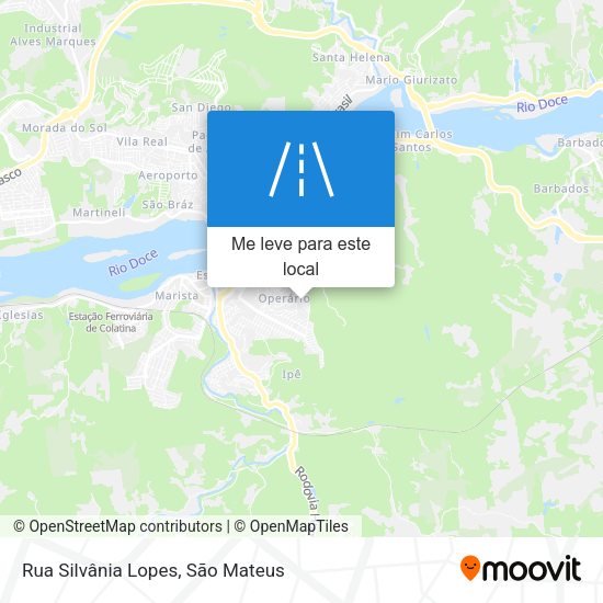 Rua Silvânia Lopes mapa