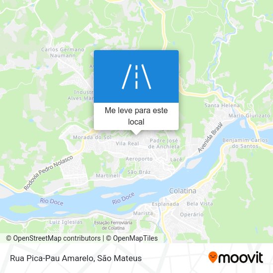 Rua Pica-Pau Amarelo mapa