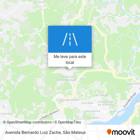 Avenida Bernardo Luiz Zache mapa