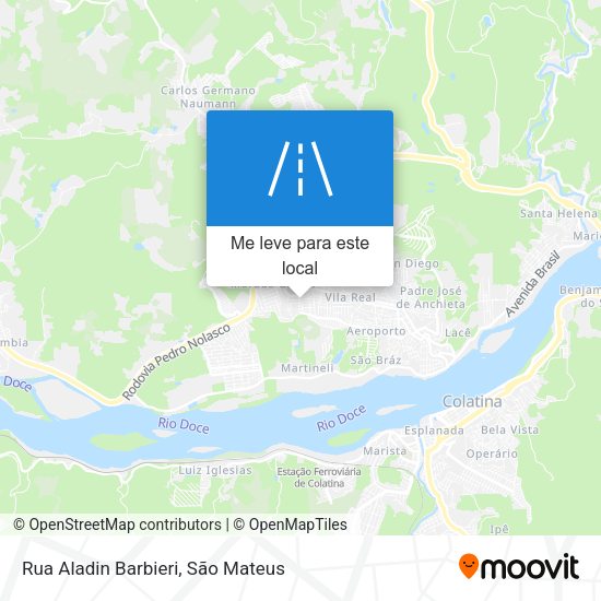 Rua Aladin Barbieri mapa