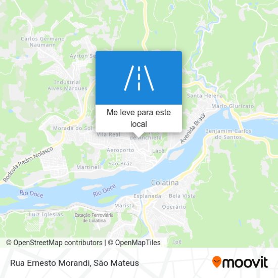 Rua Ernesto Morandi mapa