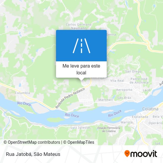 Rua Jatobá mapa