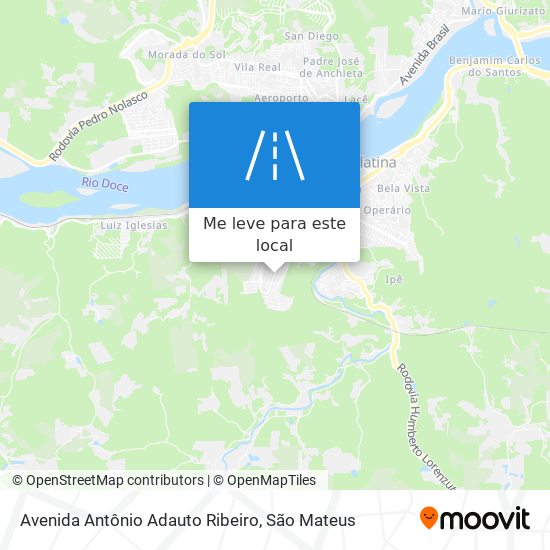 Avenida Antônio Adauto Ribeiro mapa