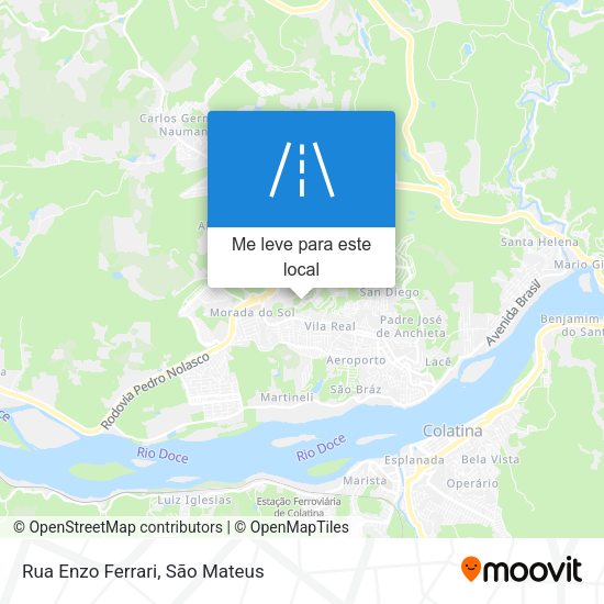 Rua Enzo Ferrari mapa