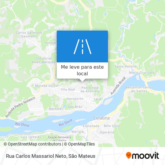 Rua Carlos Massariol Neto mapa