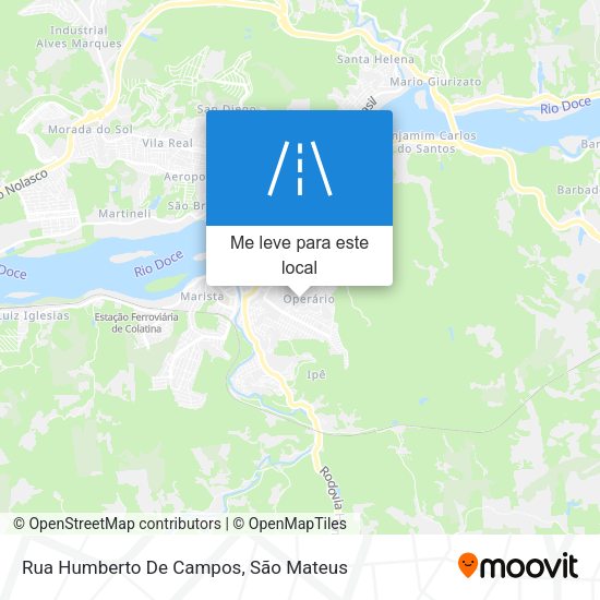 Rua Humberto De Campos mapa