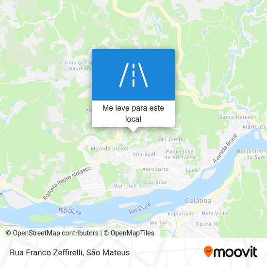 Rua Franco Zeffirelli mapa