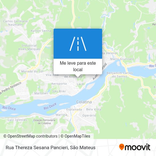 Rua Thereza Sesana Pancieri mapa