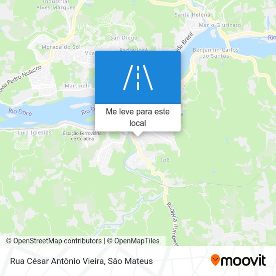 Rua César Antônio Vieira mapa