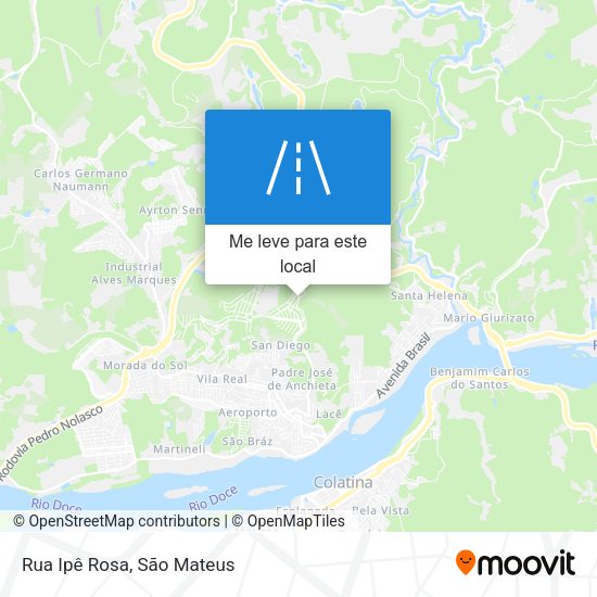 Rua Ipê Rosa mapa