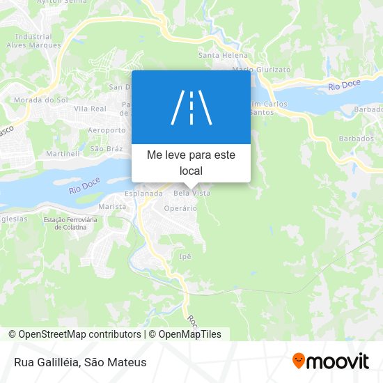 Rua Galilléia mapa