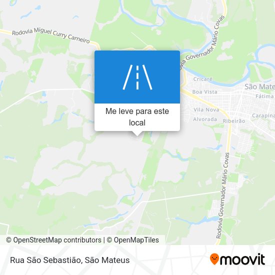 Rua São Sebastião mapa