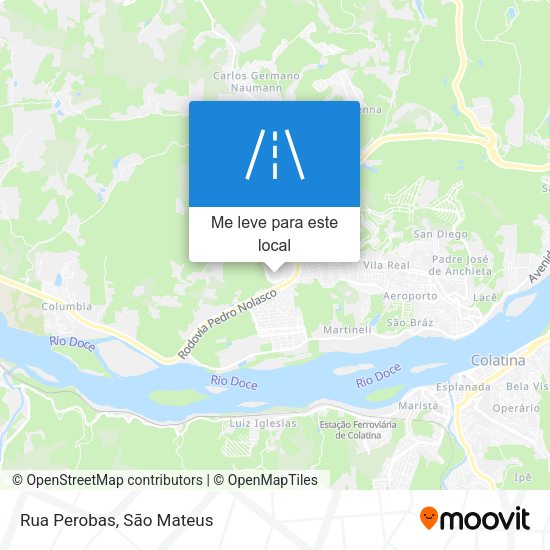 Rua Perobas mapa