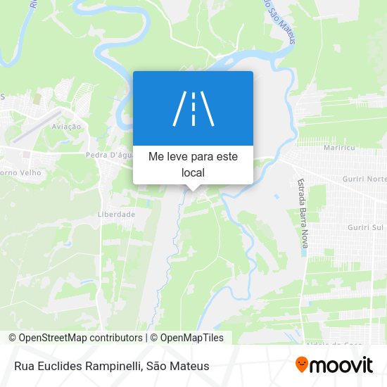 Rua Euclides Rampinelli mapa