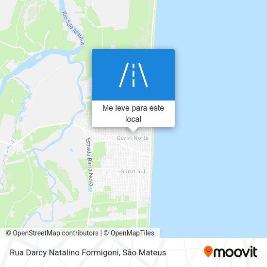 Rua Darcy Natalino Formigoni mapa