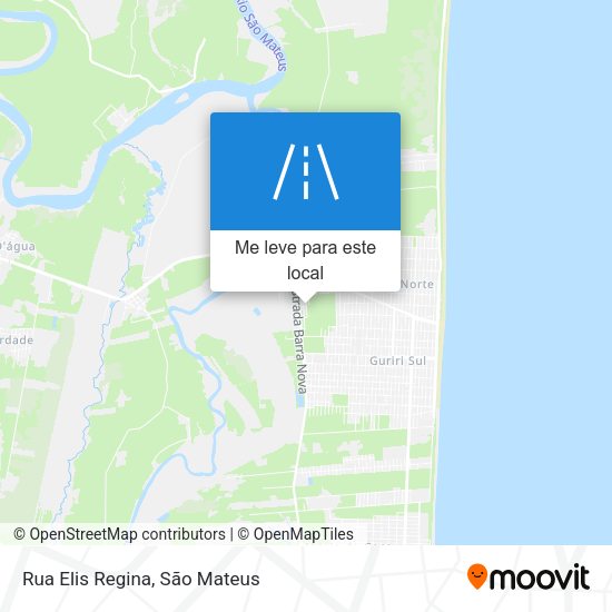 Rua Elis Regina mapa