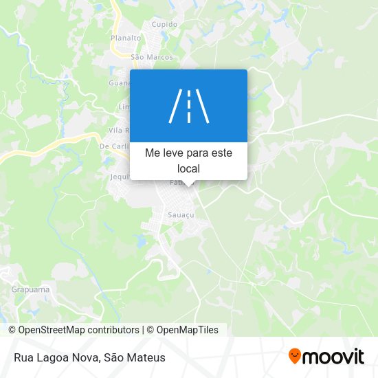 Rua Lagoa Nova mapa