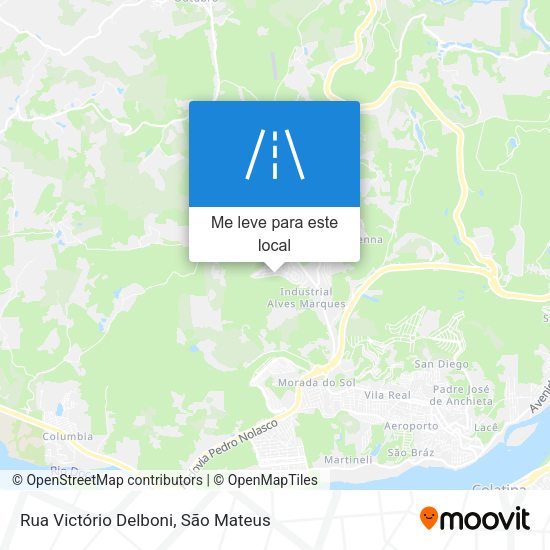 Rua Victório Delboni mapa
