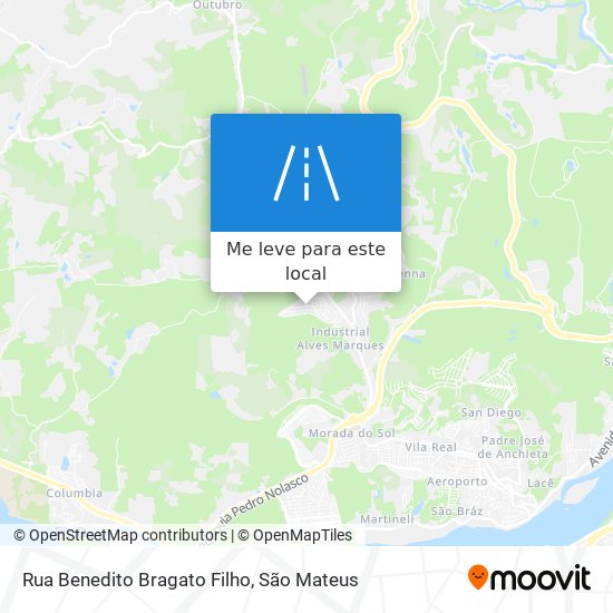 Rua Benedito Bragato Filho mapa