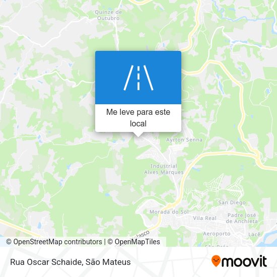 Rua Oscar Schaide mapa