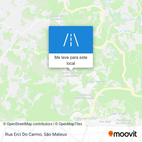 Rua Erci Do Carmo mapa