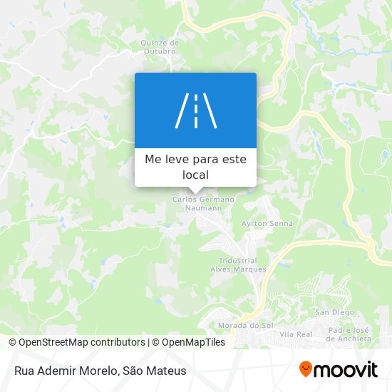 Rua Ademir Morelo mapa