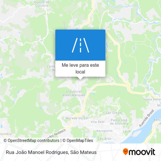 Rua João Manoel Rodrigues mapa
