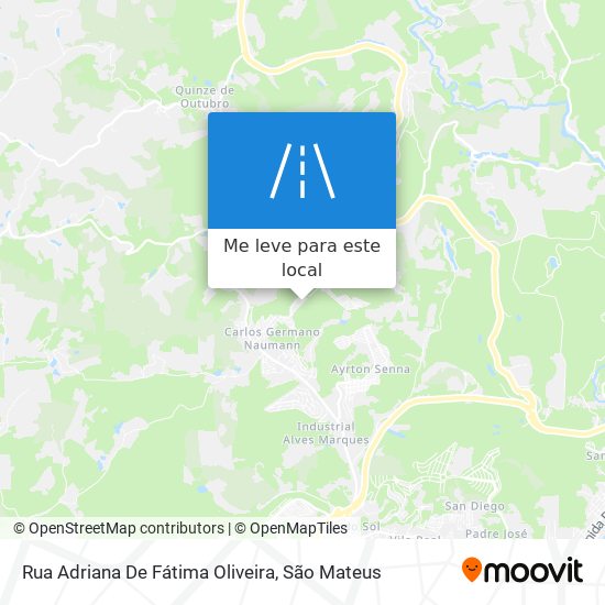 Rua Adriana De Fátima Oliveira mapa